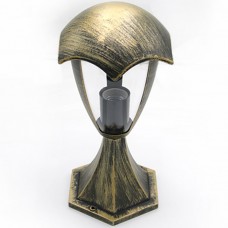 Φωτιστικό Φανάρι Κολωνάκι 1xE27 33cm Αλουμινίου Ρουστίκ IP44 9-36471